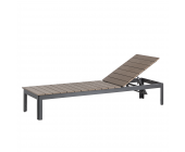 Eden Company Gartenliege Solidus Par - aus Kunststoff - in Braun/Grau