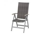 Siena Garden Klappsessel MEDIRA Alu/Geflecht silber/washed grey