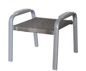 Siena Garden Medira Hocker silber/washed grey