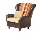 Fredriks Ohrensessel Lana Farbe beige-streifen-terra