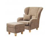 Fredriks Ohrensessel-Set Lana Farbe cappuccino