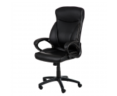 home24office Chefsessel Jerry - Kunstlederbezug - schwarz