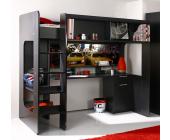 PARISOT meubles Hochbett Picture 25 schwarz / Motivbild