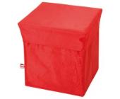 Sitzhocker Uni rot
