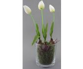 Tulpen-Arrangement, weiß