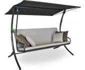 Angerer Royal Style Hollywoodschaukel eisengrau / beige