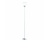 Mendler Stehlampe Pesaro - Schirm weiß - Chrom
