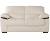 LINEA SOFA Ledersofa 2-Sitzer Trivento - Elfenbein