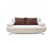 MüllerMöbel Schlafcouch Jenny - Kunstleder - Weiß