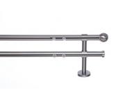 BLOME Gardinenstange, Blome, »Kugel«, nach Maß ø 20 mm BLOME, edelstahl, 2 läufig, Von 100 ...