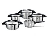 Fissler SET: Kochgeschirrset, Fissler, »Intensa«, schwarz (5tlg.)