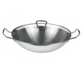 Fissler Wok mit Glasdeckel und Abtropfsieb, Fissler, »KUMMING«, 35 cm