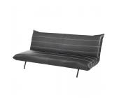 Fredriks Schlafsofa Caorle - Kunstleder Schwarz