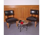 VCM Garnitur Sitzgruppe 2x Lounge-Stuhl 