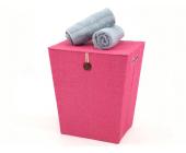 Flechtwaren Müller Wäschebox Amarillo - Groundwood - Pink