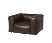 Havanna Sessel Mono - Echtleder Braun