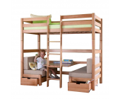 Relita Kinderbett Finley - Buche massiv natur lackiert