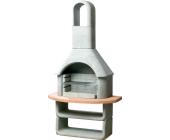 Buschbeck Gartengrillkamin Corta - Stahlbeton - Grau/Terrakotta