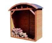 Promex Kaminholzregal Massy - holzfarben/grau