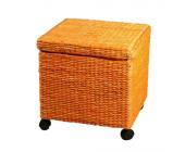 Home Design Wäschebox Marseille - auf Rollen, eckig - orange