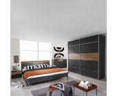 Rauch Schlafzimmer-Set Cretone (4-teilig) - Alpinweiß/Baltimore Walnuss Dekor (Schlafzimmer-Set Cretone (4-teilig) - Grau-metallic/Baltimore Walnuss Dekor)