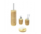 Wenko Bad-Accessoires-Set Amphore (4er-Set) - Bambus