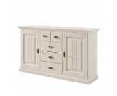 4Home Sideboard Atletico - Kiefer Massivholz - Weiß