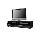 California TV Lowboard Mert - Schwarz (TV Lowboard Mert - 2 Schubkästen - Schwarz)