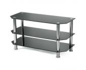 Königstein TV-Rack Cabo - Schwarz/Chrom (Hifi Möbel Cabo )