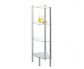 Testrut Stand-Eckregal Oinalos - 4 Glasböden