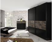 DeLife Schwebetürenschrank Franklin 270x223 cm Schwarz Kleiderschrank