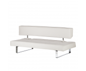 Fredriks Schlafsofa Aston - Kunstleder Weiß
