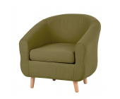 Fredriks Sessel Little - Webstoff Olivgrün