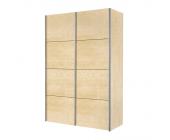 Solutions Schwebetürenschrank Portiers - Ahorn Dekor (Breite 150cm)