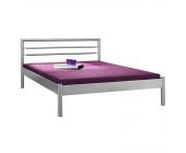 Home Design Bett Townsville - Silber (Liegefläche: 140 x 200 cm)