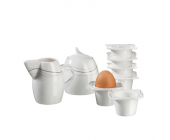 Mäser Frühstücks-Set Caprice (8-teilg) - 6 Eiebecher, Zuckerdose und Milchkännchen