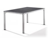 Sieger Gartentisch mit Puroplan-Tischplatte graphit/anthrazit 165x95cm