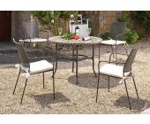 SONNENPARTNER Gartenmöbel-Set »Paris« (9-tlg.), grau