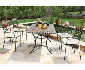 SONNENPARTNER Gartenmöbel-Set »Bordeaux« (9-tlg.), grau