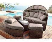 Multifunktions-Lounge-Bett in taupe