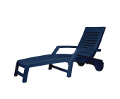 Best Freizeitmöbel Gartenliege Florida - Kunststoff Blau