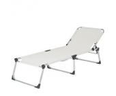 Siena Garden Dreibeinliege XXL Aluminium silber/natur