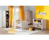 Geuther Komplett Kinderzimmer BELVEDERE 3-tlg. (Kinderbett breite Wickelkommode und 3-türiger Kleiderschrank) Akazie