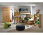 Dolphin Eck-Etagenbett Kiefer massiv/ Doppelstockbett L-Form Moby Dolphin
