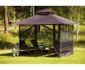 Harbo-Dacore Pavillon mit 2 Bänken und Tisch ANTIGUA Gartenpavillon