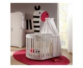 Meise Möbel Babybett weiß Mini Meise 01 Oval