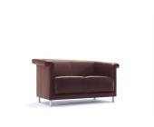 Ledersofa Echtleder / Kunstleder VANCOUVER SQARE 2-Sitzer