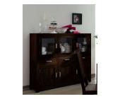 SIT Highboard/Anrichte mit 3 Glastüren, Palisander, SIT Wiam