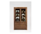 SIT Vitrinenschrank mit Glastüren, Nussbaum massiv, SIT Vermont