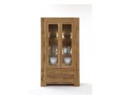 SIT Vitrinenschrank, Wildeiche massiv, 2 Tür, SIT Balder